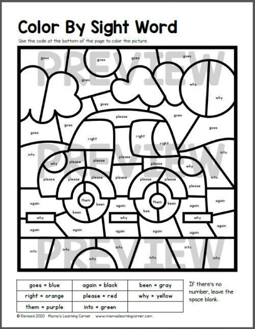 Transportation Worksheets for Kindergarten and First Grade - Mamas