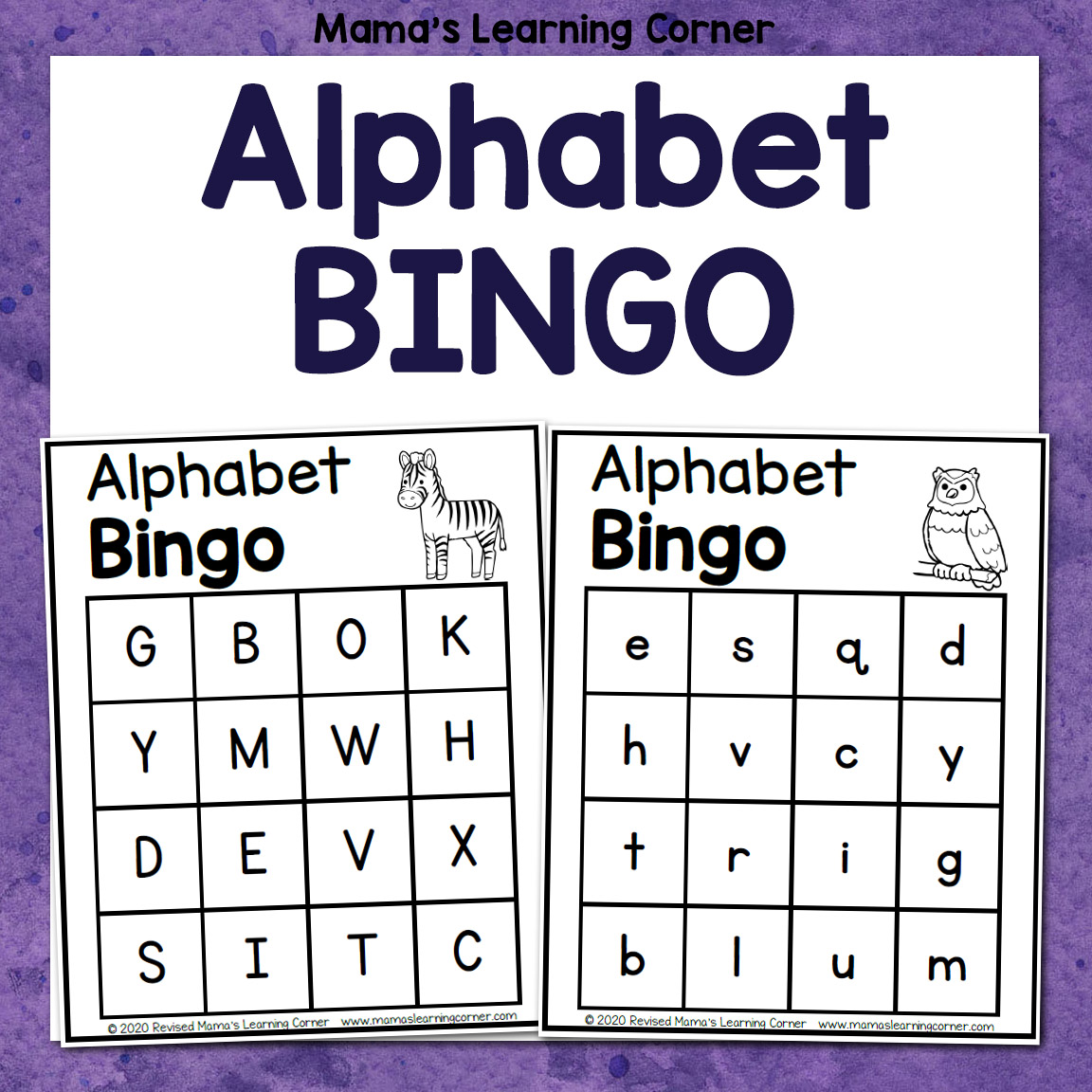 lowercase alphabet bingo game crazy little projects free printable