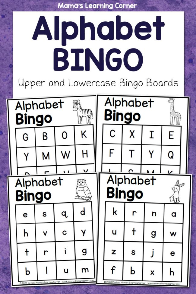 Alphabet Bingo Learning Letters