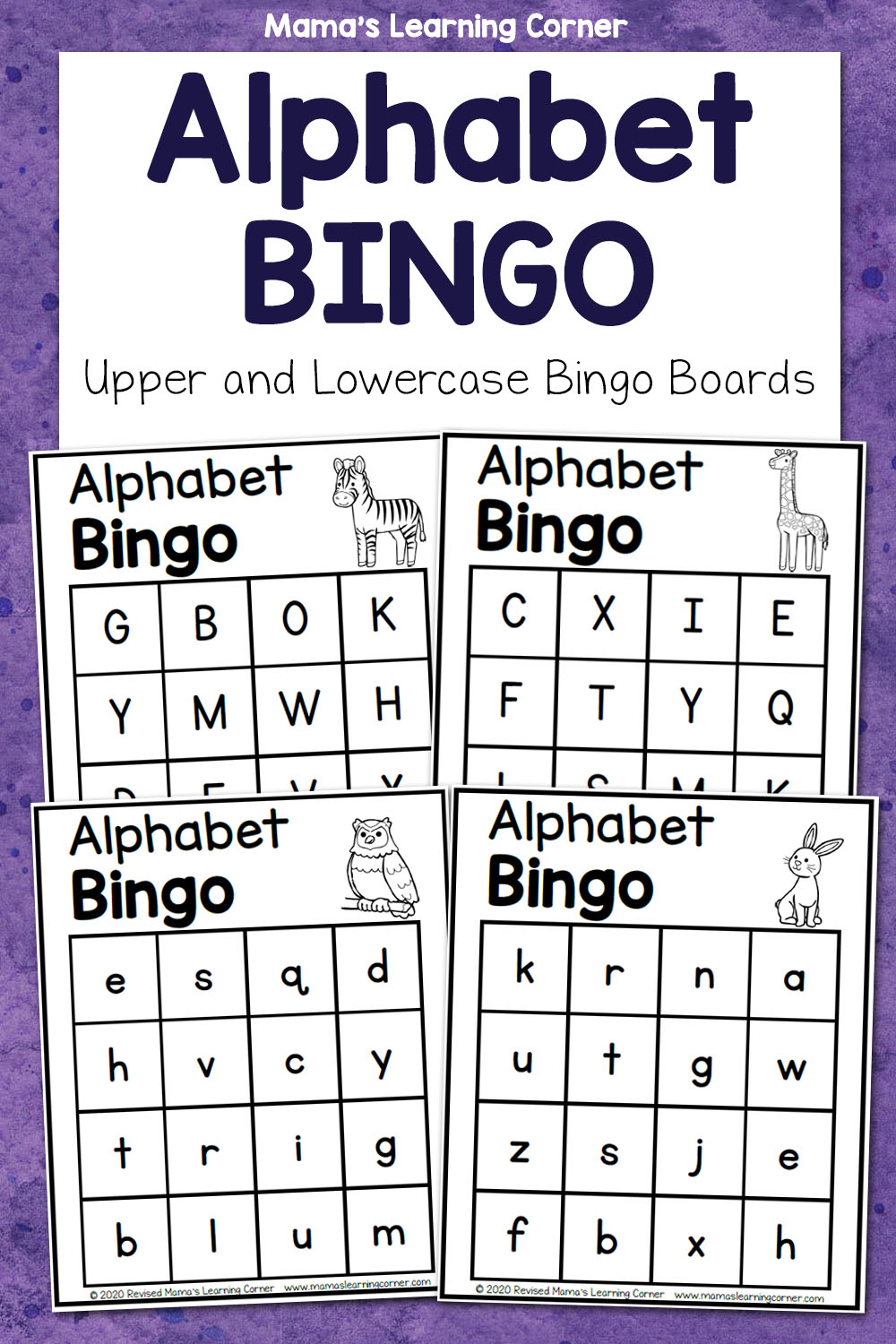 Alphabet Bingo - Mamas Learning Corner