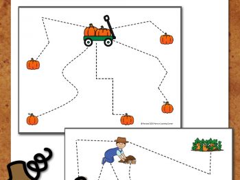 Pumpkin Cutting Worksheets