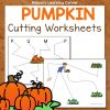 Pumpkin Cutting Worksheets - Mamas Learning Corner