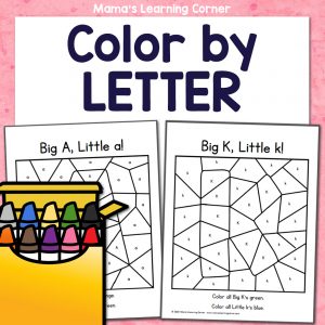 Color By Letter Alphabet Big and Little