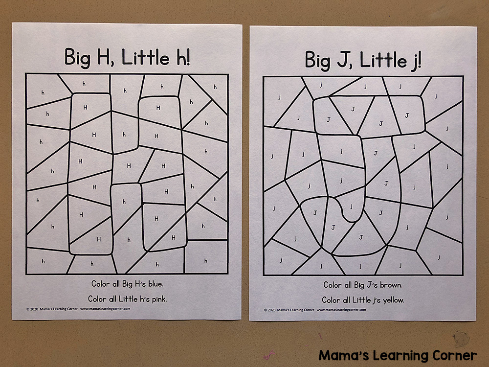 Color By Letter Alphabet Big and Little Letters