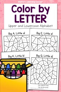 Color by Letter Alphabet Big and Little