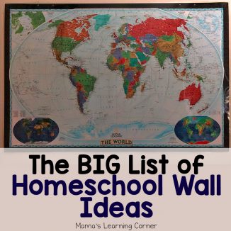 The Big List of Homeschool Wall Ideas