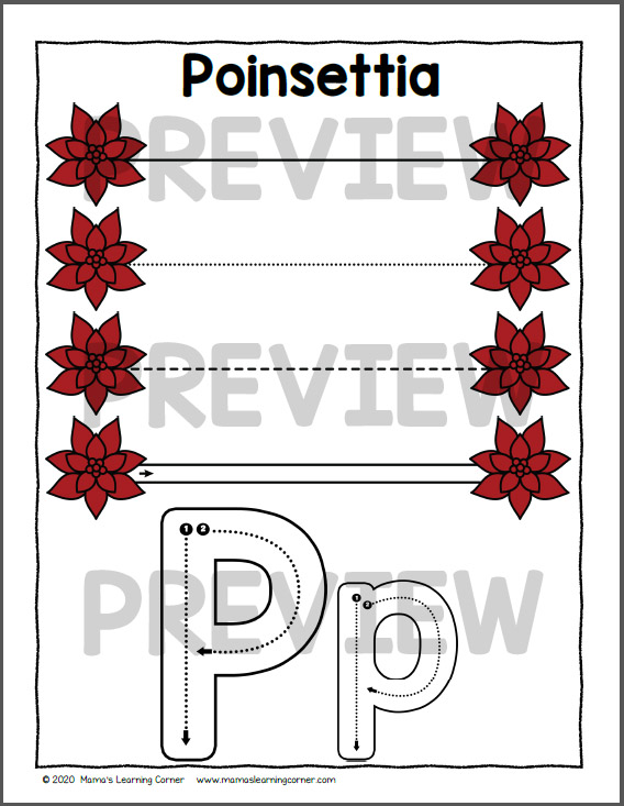 Christmas Tracing Lines Worksheets for Preschool - Mamas Learning Corner Christmas Tracing Lines Worksheets for Preschool