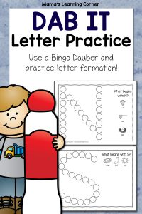Dab It Alphabet Letter Worksheets