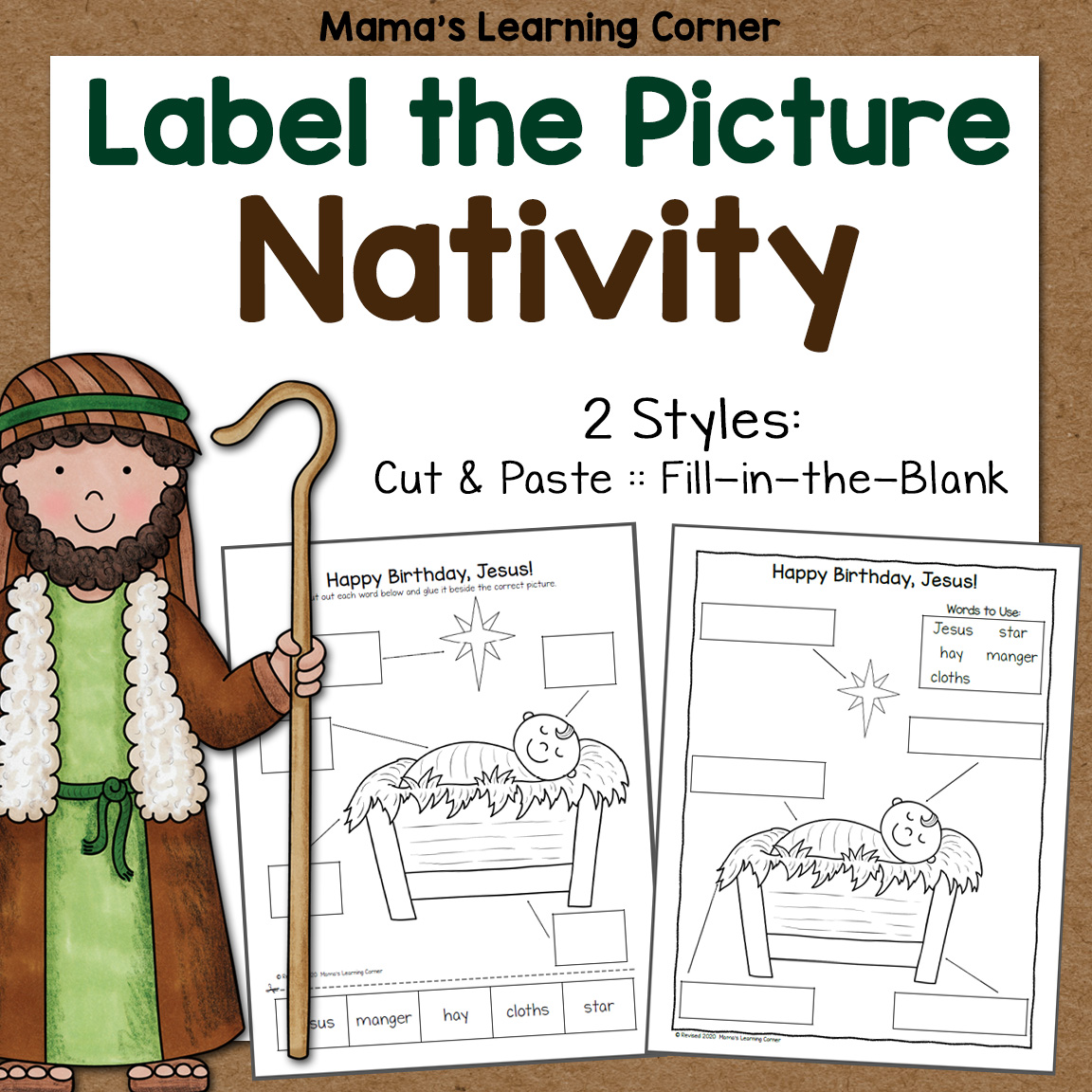 Nativity Label the Picture Revised