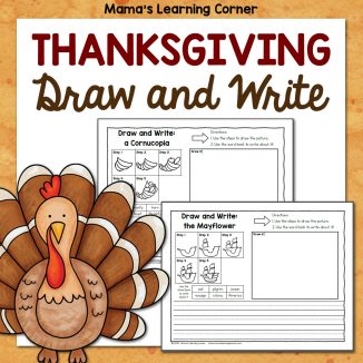 Thanksgiving Directed Draw and Write Worksheets