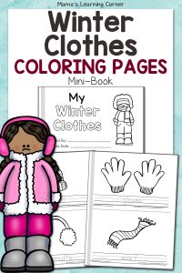 My Winter Clothes Coloring Pages