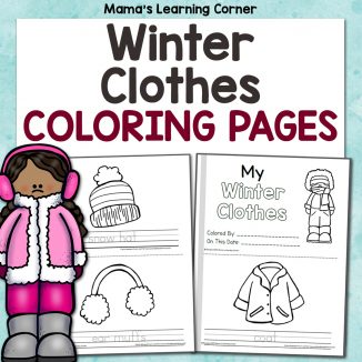 My Winter Clothes Coloring Pages
