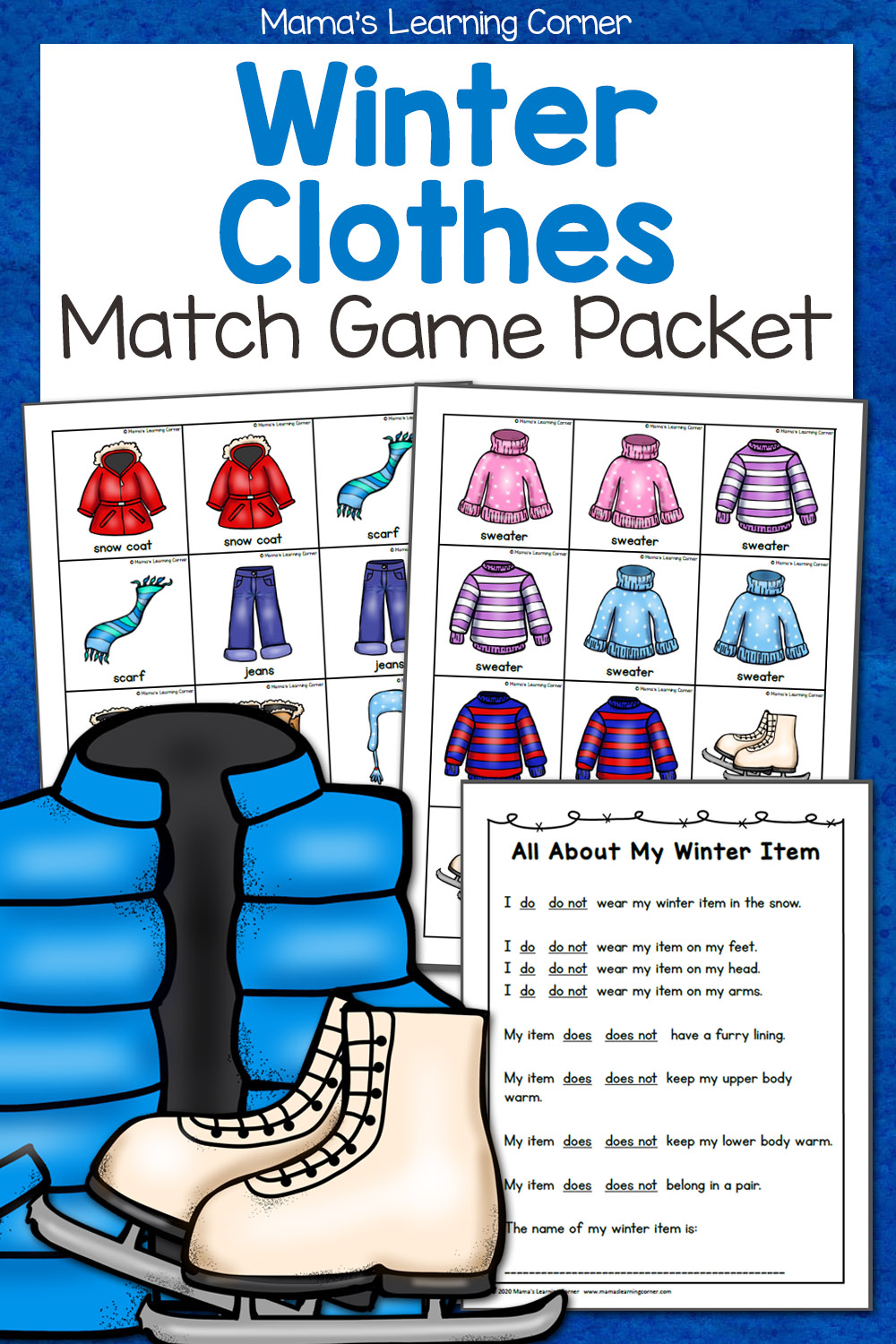 Clothes Matching Worksheet