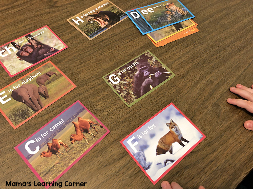 Match Cards Alphabet Animals