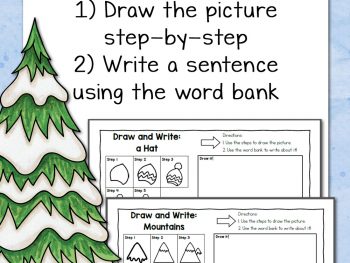 Winter Directed Draw and Write Worksheets