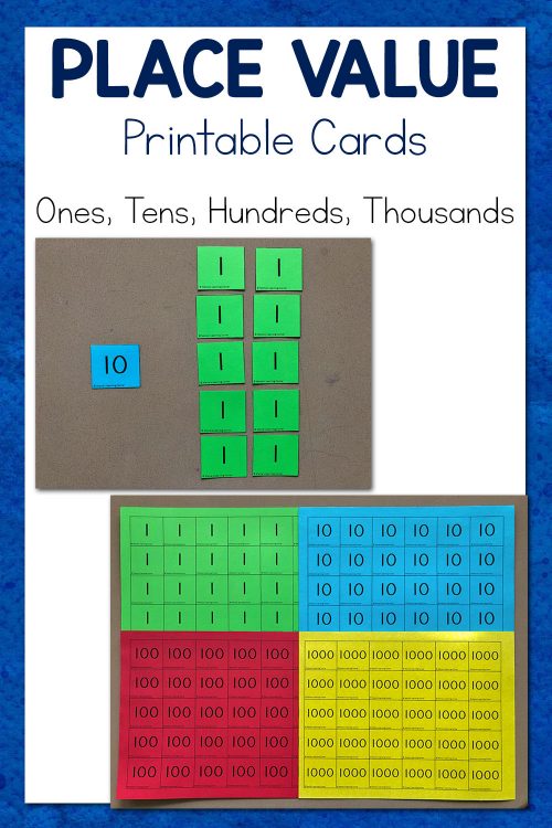 Place Value Cards Free Printable