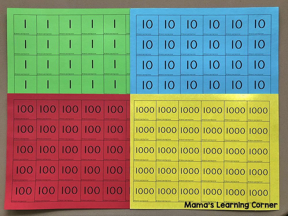 Printable Place Value Cards
