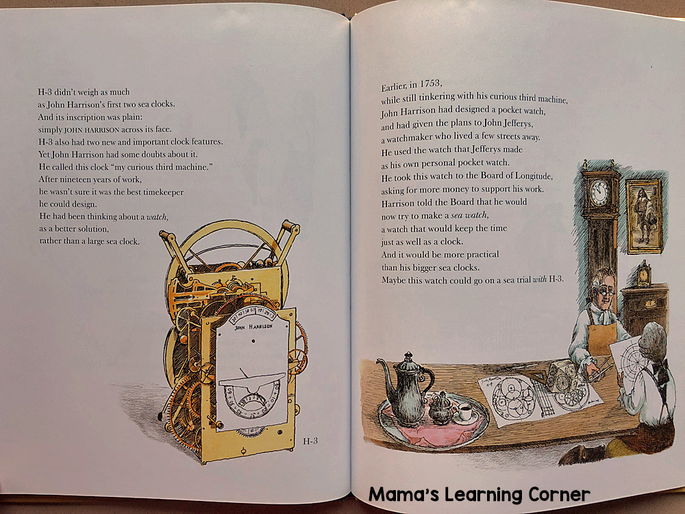 Sea Clocks Longitude Children's Book