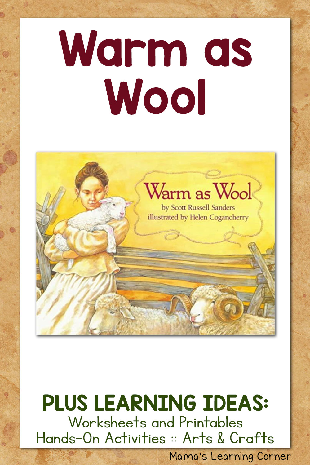 Warm as Wool Children’s Book with Learning Ideas Mamas Learning Corner