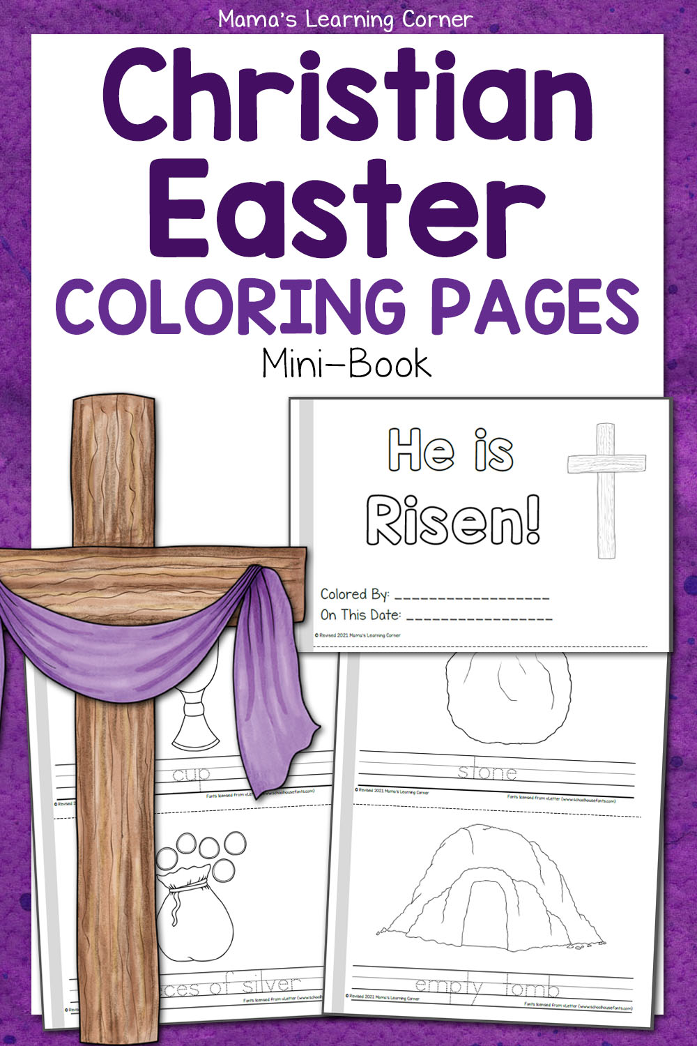 Christian Easter Coloring Pages - Mamas Learning Corner