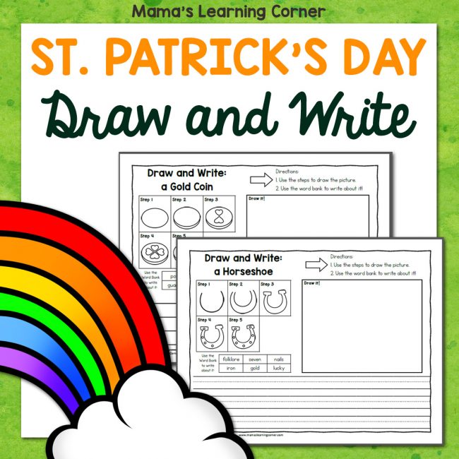 St. Patrick's Day Directed Draw and Write Worksheets - Mamas Learning Corner St. Patrick's Day Directed Draw and Write Worksheets