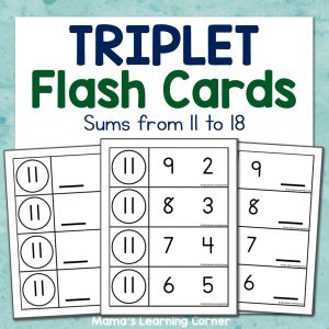 Triplet Flash Cards - Mamas Learning Corner Triplet Flash Cards