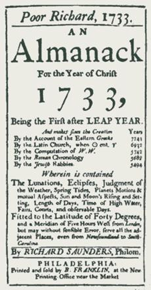 Poor Richard's Almanac