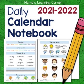 Daily Calendar Notebook 2021-2022
