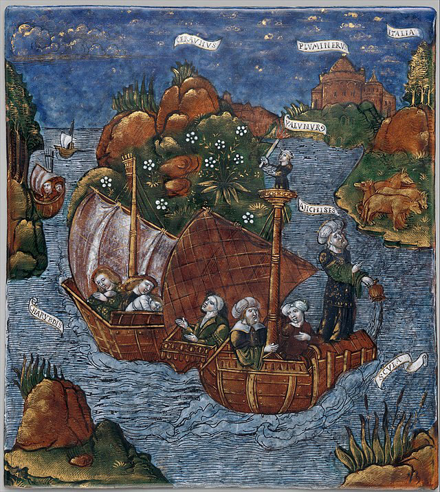 The Fleet of Aeneas Arrives in Sight of Italy