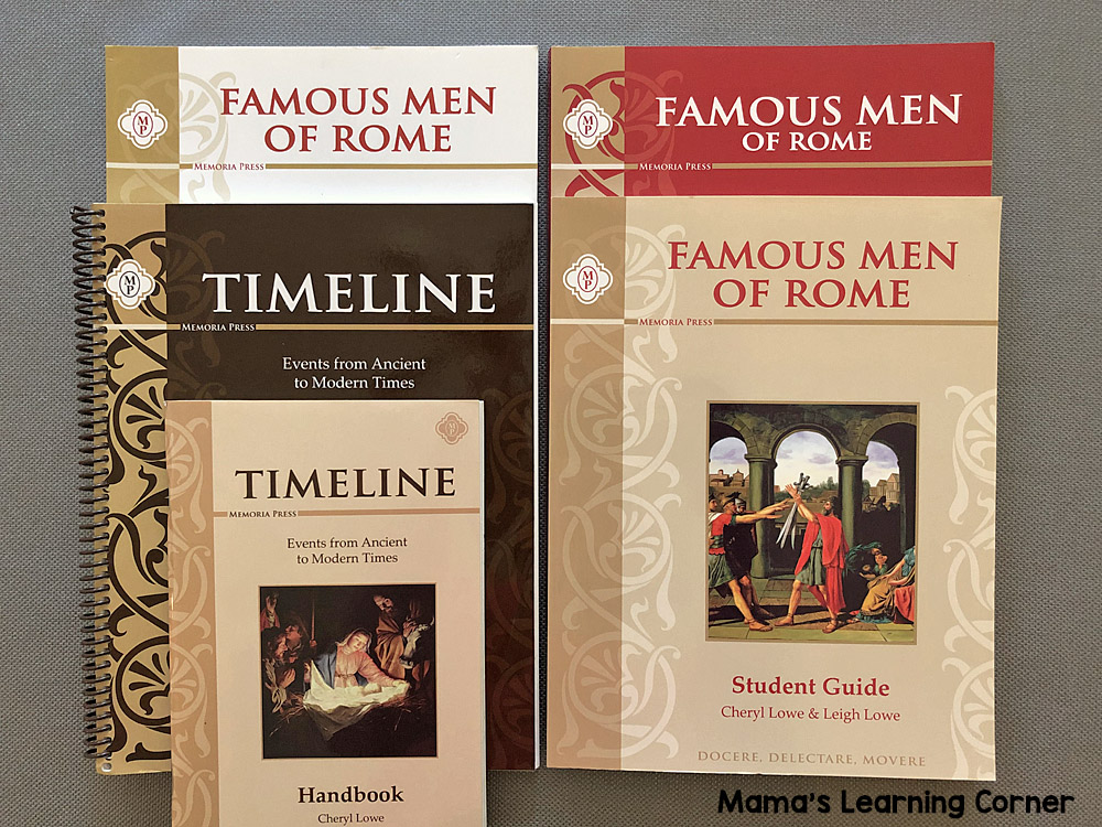 5th Grade Homeschool Curriculum Famous Men of Rome and Timeline