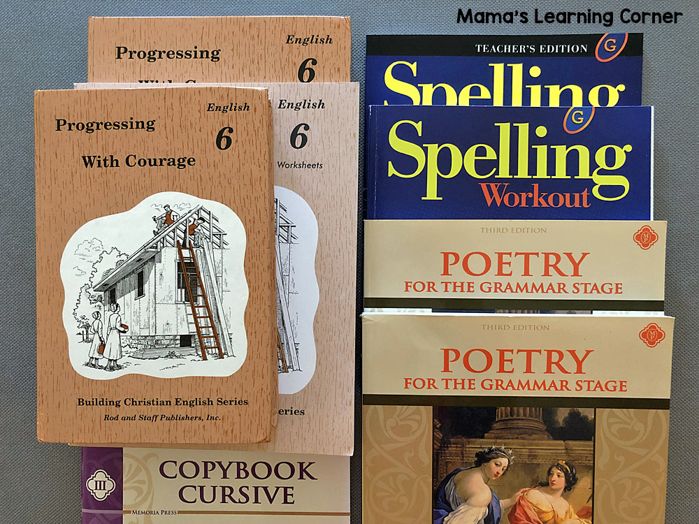 7th Grade Homeschool Curriculum Grammar Spelling Cursive Poetry - Mamas Learning Corner 7th Grade Homeschool Curriculum Grammar Spelling Cursive Poetry