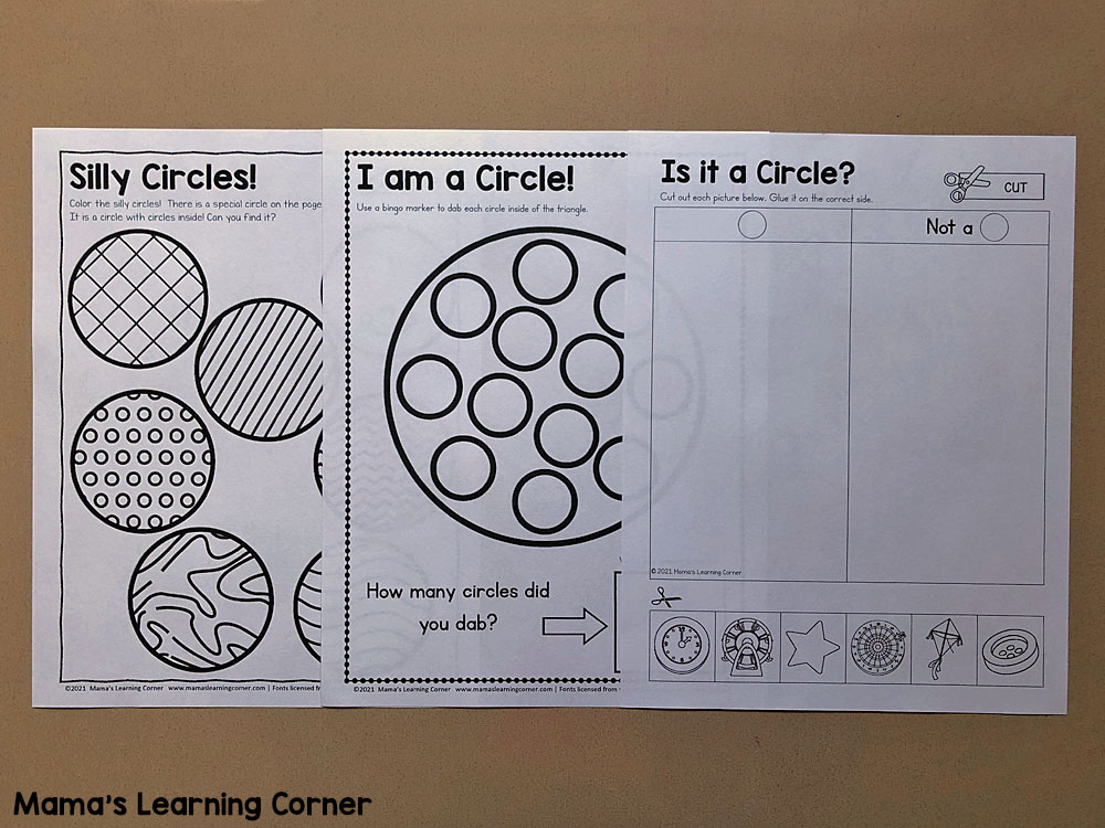 Circle Worksheets for Preschool