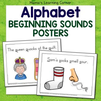 Alphabet Beginning Sounds Posters