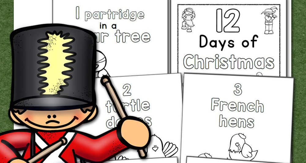 12 Days of Christmas Coloring Pages