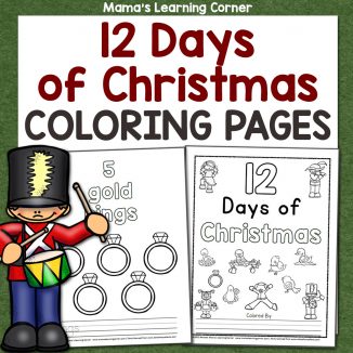 12 Days of Christmas Coloring Pages Revised