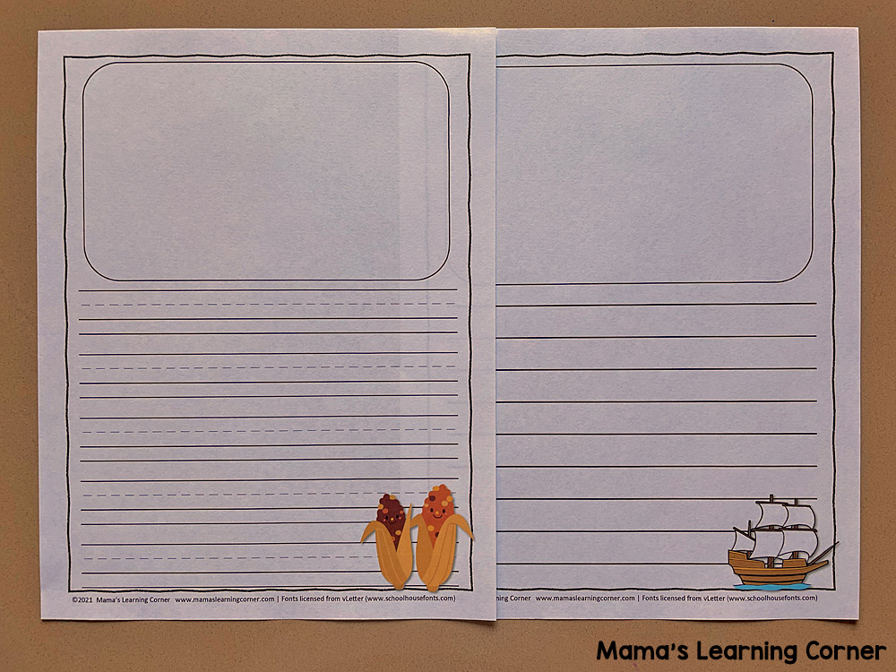 Blank Thanksgiving Writing Pages - Mamas Learning Corner Blank Thanksgiving Writing Pages