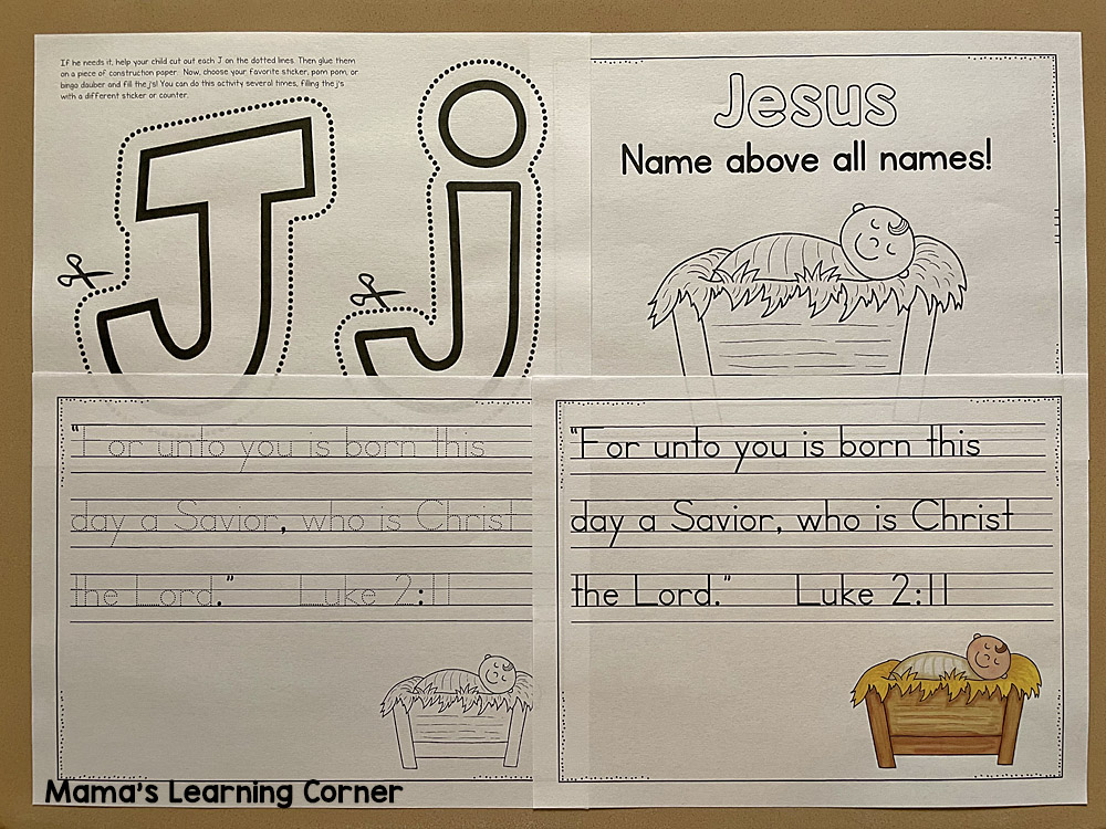 Nativity Worksheets for Preschool - Mamas Learning Corner