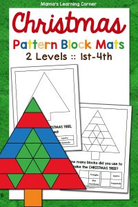 Christmas Pattern Block Mats 2 Levels