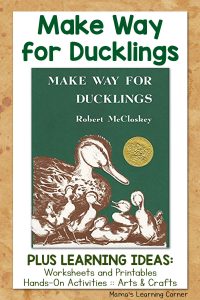 Make Way for Ducklings Childrens Books with Learning Ideas