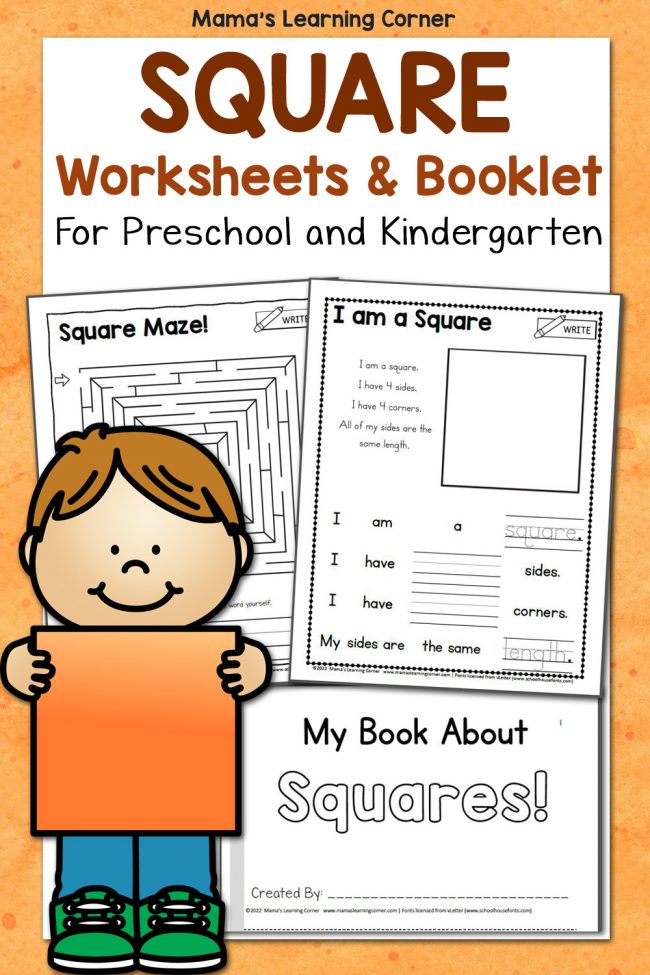 Square Worksheets and Square Booklet