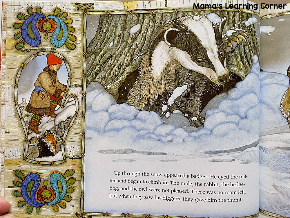 The Mitten Children's Book with Learning Ideas Mamas Learning Corner