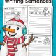 Winter Writing Sentences Worksheets