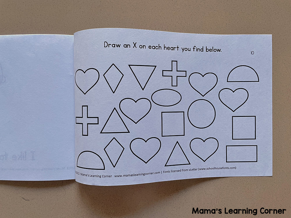 Heart Worksheets Booklet Back Page