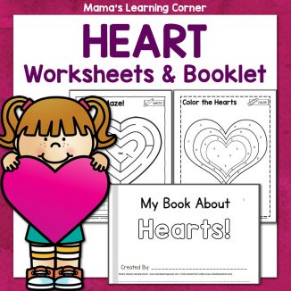 Heart Worksheets and Heart Booklet