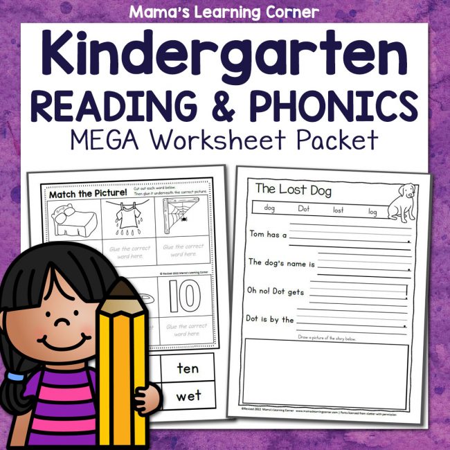 Kindergarten Reading and Phonics Worksheets - Mamas Learning Corner Kindergarten Reading and Phonics Worksheets