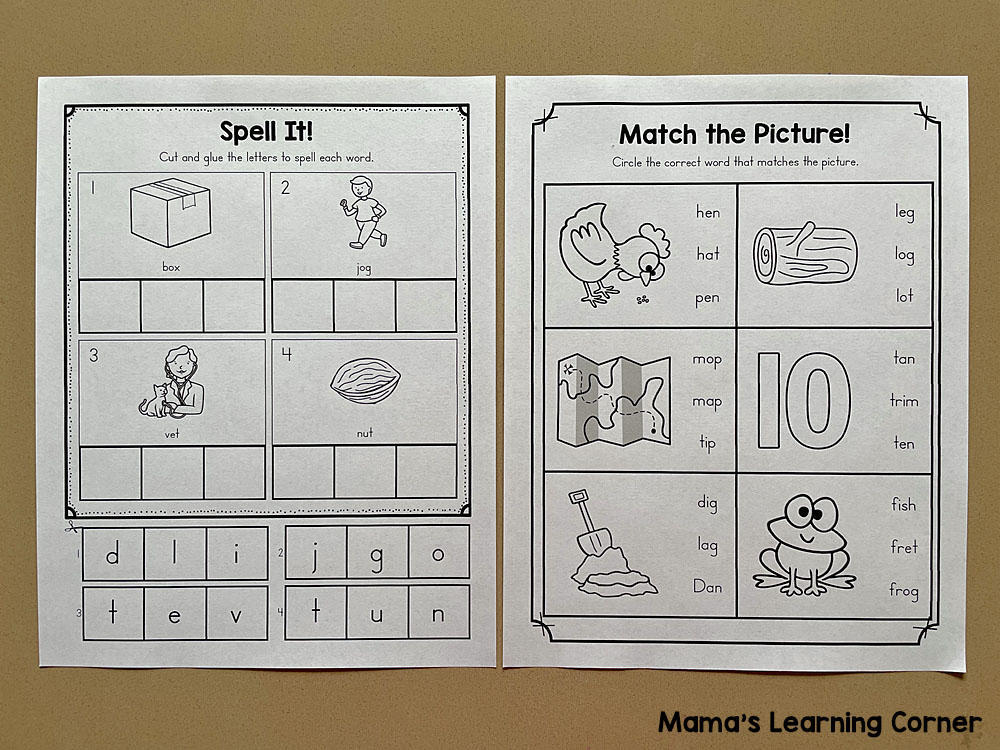 Kindergarten Reading and Phonics Worksheets