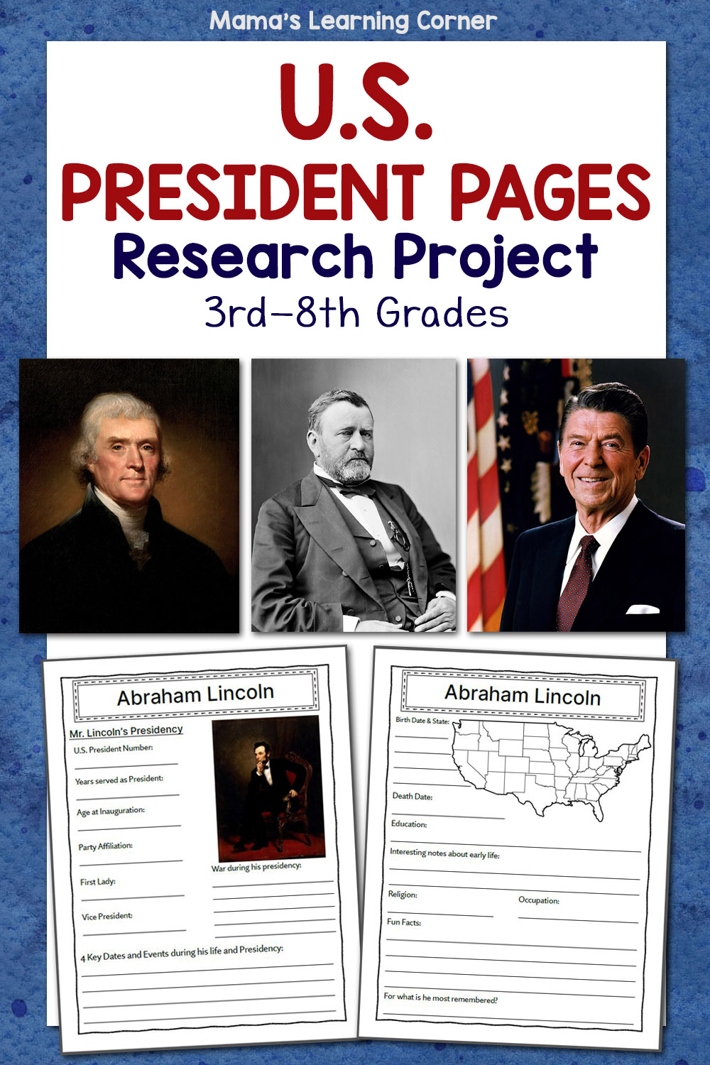 u s presidents research project mamas learning corner