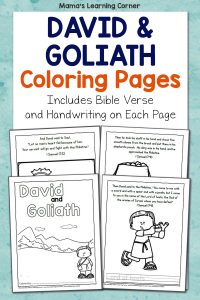 David and Goliath Coloring Pages