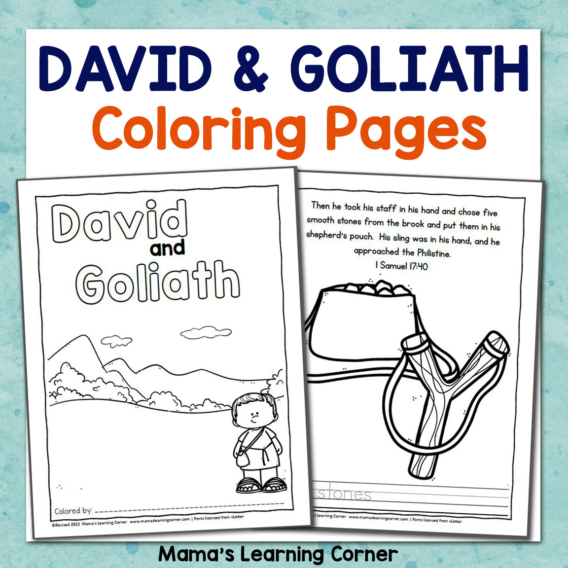 no david coloring pages