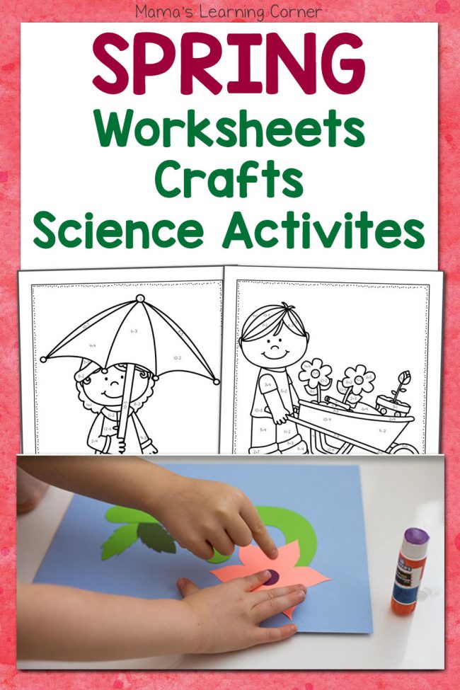 Spring Worksheets Crafts and Science Activities